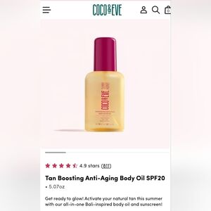Tan Boosting Anti-Aging Body Oil SPF20 - Yellow and Pink